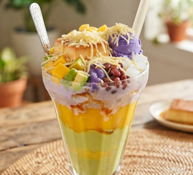 Avocado Mango Smoothies Halo Halo
